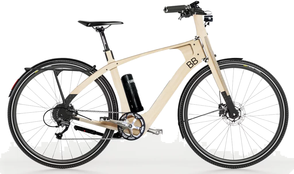 Vélo en bois Modèle Électrique moteur Virvolt